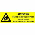 Bsc Preferred 5/8 x 2'' - ''Attention - Observe Precautions'' Labels S-6516